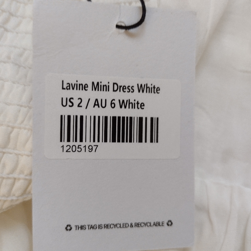 Princess Polly White Lace Mini Dress NWT Women's Size 2 - Picture 10 of 11